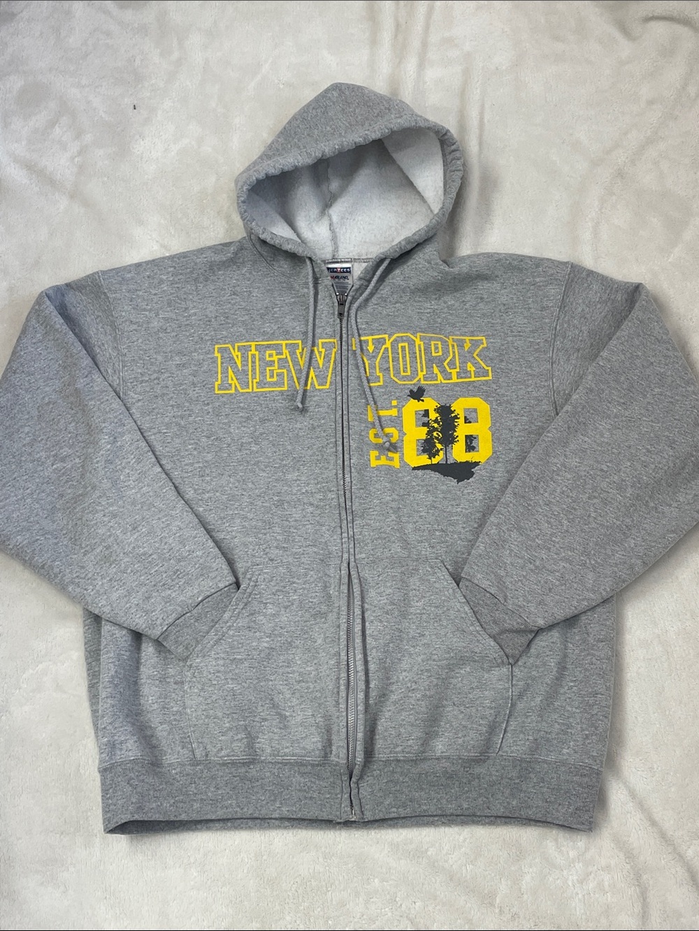 Jerzees NuBlend New York Zippered Fleece Jacket with Hoodie